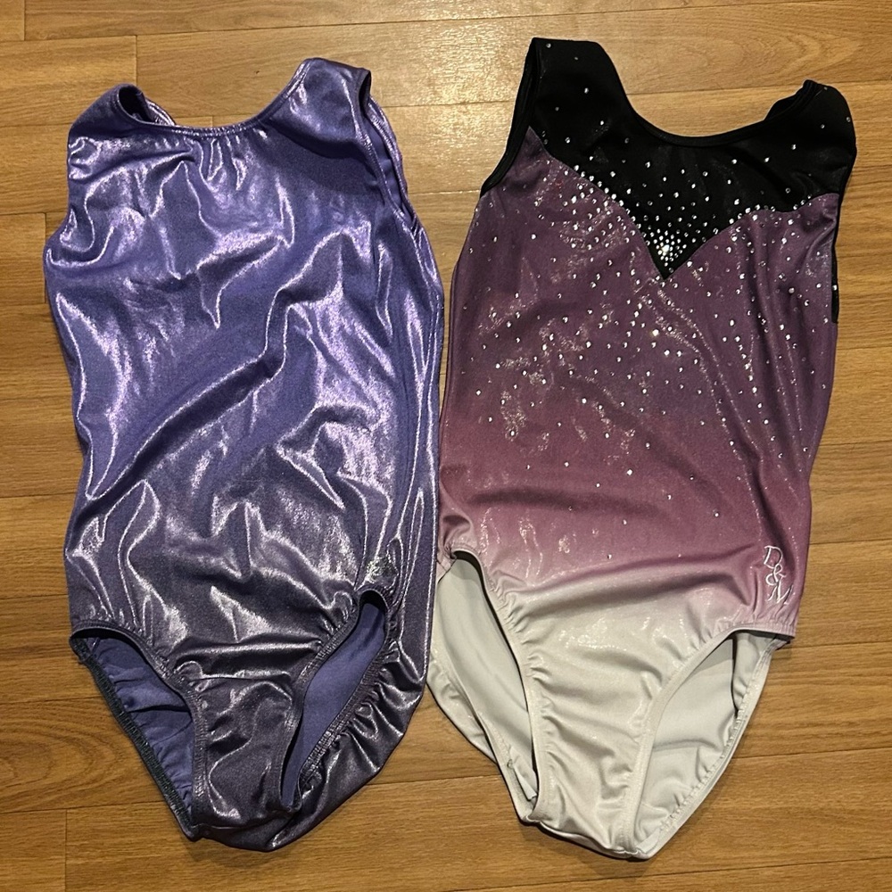 2 gymnastics leotards Sz AL by Ozone D&M